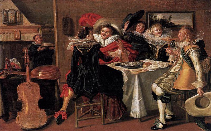 Dirck Hals Merry Company at Table china oil painting image